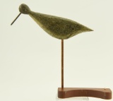 Lot #569 - Early Carved New Jersey Shorebird by Reuben Carlisle Manahawkin, NJ 8 ½” with iron