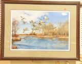 Lot #588 - “Waterfowling Hot Spots” by David Maass 2522/4000 25” x 35”
