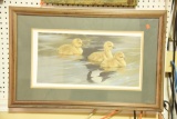 Lot #607 - Framed print of Three Goslings by Fernandez 1987 S/N 234/980 30” x 20” WM-24