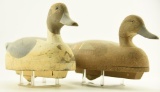 Lot #616 - Pair of Wildfowler Factory Pintail Decoys with gunning wear hen and drake