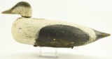 Lot #621 - Early Nova Scotia Region solid cedar block Eider decoy in old working repaint with