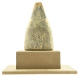 Lot #636 - Vintage “Tip-Up” feeder decoy branded F.A.S. under tail with lead tip weight slight