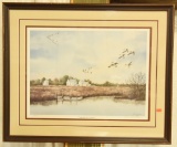 Lot #639 - “Manokin River Honkers” by Grover Cantwell Jr. S/N print 50/250 26” x 21”