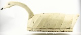 Lot #644 - North Carolina Canvas model Swan in swimming pose branded LW on underside 36” x 15”