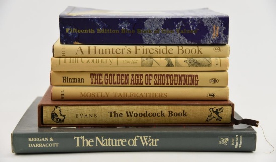 Lot #19 - Several gun related books: The Nature of War, The Woodcock Book, Fifteenth Edition Blue