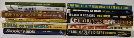 Lot #73 - Large Qty of Gun Books: Metallic Cartridge Reloading, Handloaders Digest, The ABC’s of