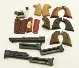 Lot #126 - Miscellaneous lot of pistol grips and magazines: Sig Arms .22cal pistol slide SN# P3