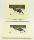 Lot #135 - (5) Wild Turkey Prints and Migratory Stamp prints: 2002 Wild Turkey Print, 1985 First