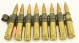 Lot #152 - (8) .50 cal belt fed tracer rounds (brasses have been milled out)