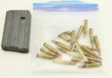 Lot #177 - Colt AR-15 20 round magazine and approx. 20 rds. or .223 ammo