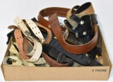 Lot #60 - Large Qty of miscellaneous gun slings and holsters, bullet belts, etc.