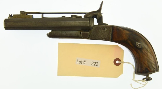 MANUFACTURER/IMP BY: Unknown Manufacturer (Belgian), MODEL: Double Barrel Pistol w/kn, ACTION