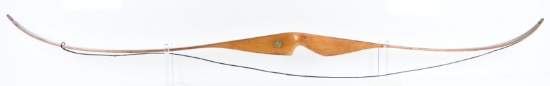 Lot 385A - Fred Bear Cub recurve bow, 1960's vintage. New String. 62" Length, 45 LB