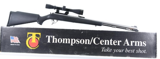 MANUFACTURER/IMP BY: Thompson Center Arms, MODEL: Omega, ACTION TYPE: Single Shot Muzzleloader,