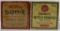 (2) Vintage 12 gauge 2 ¾” #5 shot ammunition