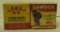 (2) Vintage boxes of 12 gauge 2 ¾” #2 shot by
