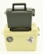 Beige Plastic Field Box, Gray Plastic ammo box