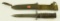 B.M. Co. US M8A1 bayonet/knife with sheath