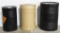 (2) DuPont Explosives Black Powder metal tins,