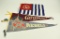 United States Flag and (2) pennants