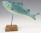 B. Haynie 1991 carved fish decoy on stand 9”