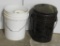 (2) Buckets, heater, Cabin still ash tray