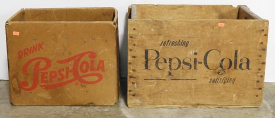 Pepsi Cola wooden advertising crate, Pepsi Cola