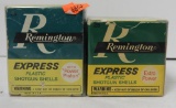 (2) vintage .410 shotgun shell boxes both full