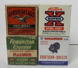 (4) boxes of vintage 12 gauge shotgun ammo: