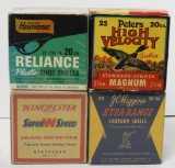 (4) Boxes of Vintage 20 gauge 2 ¾” #6 shot by