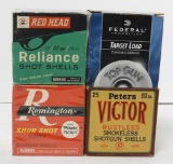 (4) boxes of vintage 20 gauge 2 ¾” trap loads