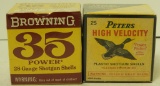 (2) boxes of vintage 28 gauge 2 ¾” #6 shot