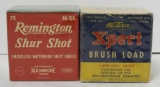 (2) boxes of vintage 16 gauge 2 ¾” shotgun shells: