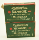 (2) Boxes of Remington Kleanbore .30-06