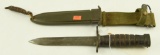 B.M. Co. US M8A1 bayonet/knife with sheath