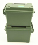 (2) Plastic ammo/field boxes
