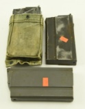 (3) .308 20 round magazines (1) with cloth pouch
