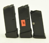 (3) Glock 10 round 9mm mags