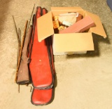 Misc. gun accessory lot: (2) vinyl soft cases,