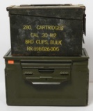 (2) Ammo tins