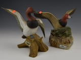 (2) Ducks Unlimited Ceramic Beam Decanters