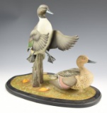 Ducks Unlimited figural flying pair of Pintails