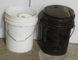 (2) Buckets, heater, Cabin still ash tray