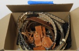 Leather belts: bullet holder belts, Leather