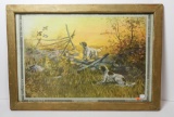 Art Lot:  F. [Frederick] M. Spiegle Hunting Scene Framed