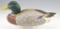 Carved Petite Model Mallard Drake decoy unsigned