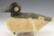 New England Goldeneye Drake decoy in old working