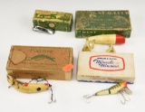 (4) vintage lures in original boxes: Helen