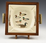 Vintage Waterfowl Themed ash tray with figural