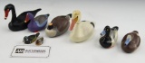 Selection of Clarence Bauer mini decoys most